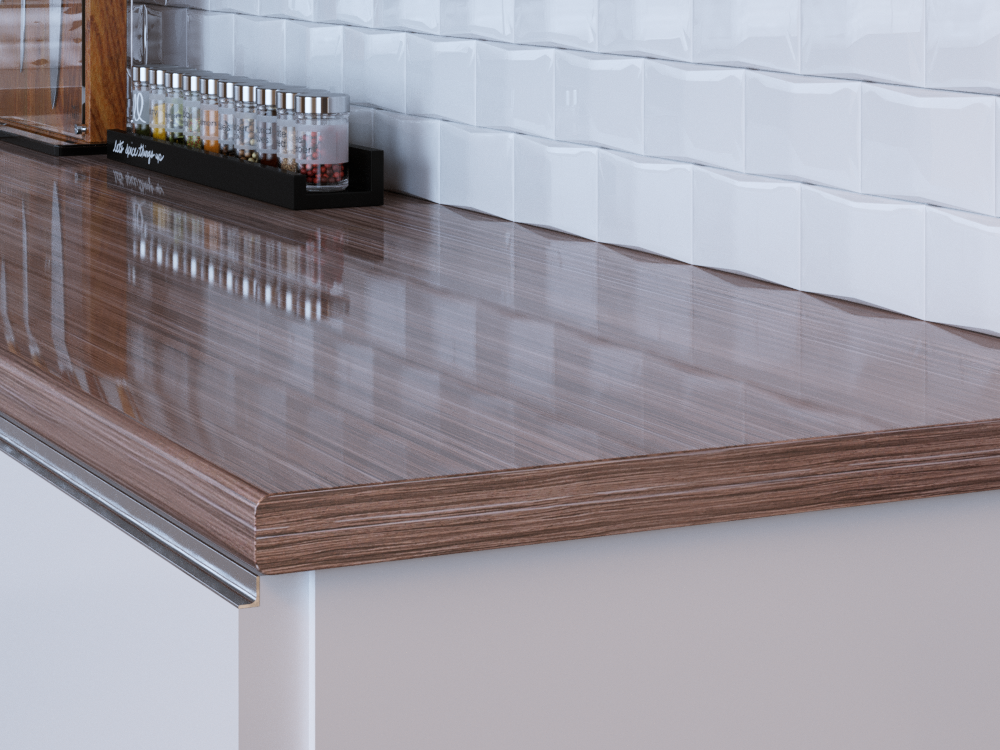 Столешница 311/1 макасар ГЛ 3000х600х40