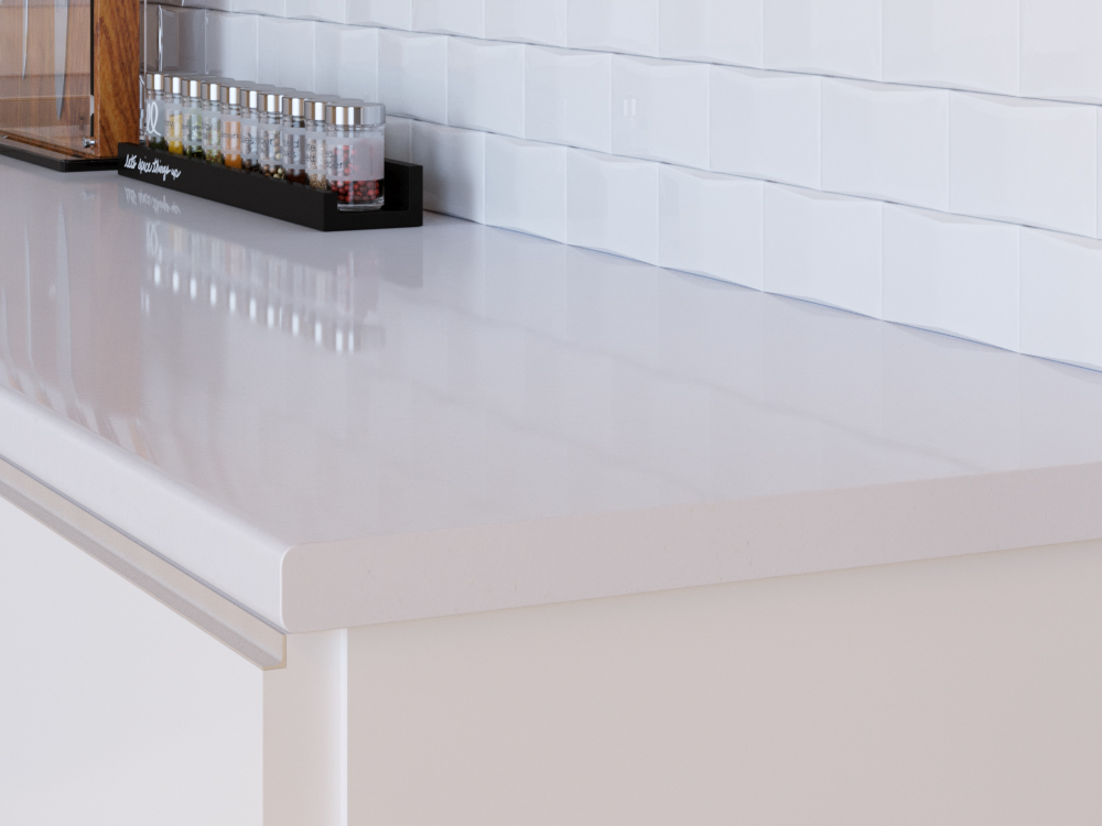 Столешница 111/1 белый ГЛ 3000х600х40