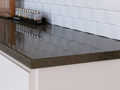 Столешница G018/1 галактика черная ГЛ 3000х600х40