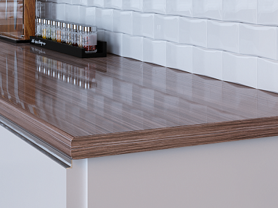 Столешница 311/1 макасар ГЛ 3000х600х40