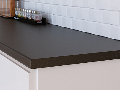 Столешница 1207/Br бриллиант темный графит 3000х600х40