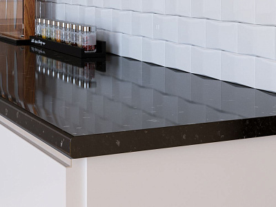 Столешница 713/1 черный гранит ГЛ 3000х600х27