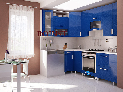 Кухни угловые на заказ МДФ Эльвира