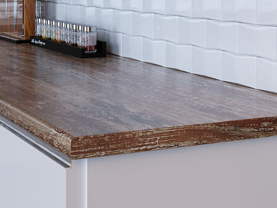 Столешница 4137/M винтаж коричневый 3000х600х40