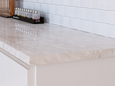 Столешница 7024/1 мрамор империал ГЛ эксклюзив 3000х600х40