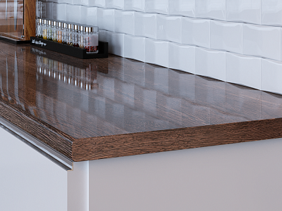 Столешница 316/1 дерево венге ГЛ 3000х600х40