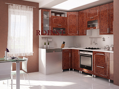 Кухни угловые на заказ МДФ Марита