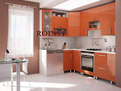 Кухни угловые на заказ МДФ Крессенсия