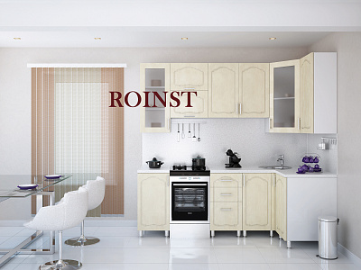 Кухни угловые на заказ МДФ Жемчуг